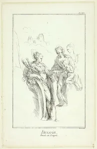 Encyclopedia Prints: Design: Sketch, from Encyclopédie, 1762/77. Creator: Benoit-Louis Prevost
