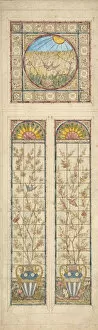 Design for a stained glass window, 1866-92. Creator: Alexander Gibbs