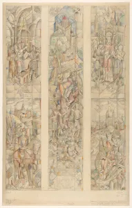 Charlemagne Prints: Design for a stained glass window