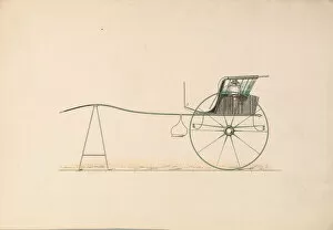 Images Dated 19th October 2020: Design for Stanhope Gig, 1850-74. Creator: Unknown