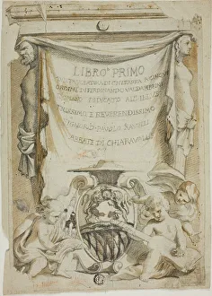 Manual Prints: Design for Title Page for Guitar Manual, n.d. Creator: Domenico Piola I