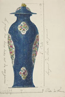 Vase Collection: Design for a Vase, ca. 1770-85. Creator: Anon