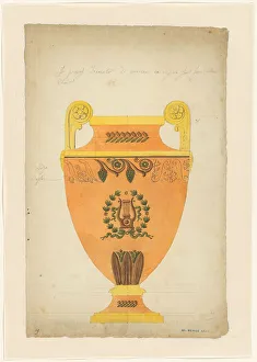 Sevres Prints: Design for a vase of Sèvres porcelain, c.1805-c.1815. Creator: Unknown