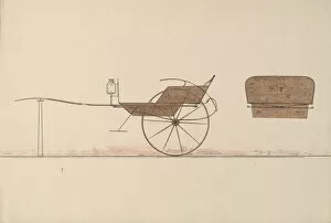 Images Dated 19th October 2020: Design for Village Cart, 1850-74. Creator: Unknown