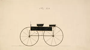 Brewster And Co Collection: Design for Wagon, no. 313, ca. 1850. Creator: Brewster & Co