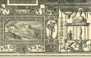 Design for a wall or ceiling decoration in the grotesque taste, 16th century, (1881)