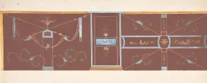 Design for Wall Decoration. Creator: Pierre Francois Leonard Fontaine