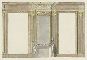 Jurriaan Andriessen Prints: Design for wall painting, c.1752-c.1819. Creator: Juriaan Andriessen