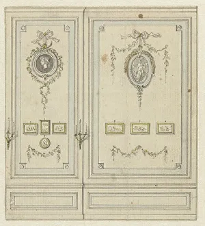 Salon Prints: Design for part of a wall painting for the Van Hasselt side room