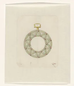 Case Prints: Design for watch-case, c.1765-c.1780. Creator: Anon