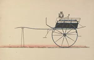 Brewster And Co Collection: Design for Whitechapel Cart, 1850-74. Creator: Unknown