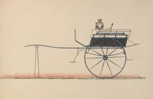 Brewster Gallery: Design for Whitechapel Cart, 1850-74. Creator: Unknown