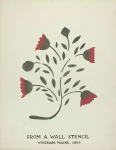 Windham Prints: Design from Windham, Maine 1803: From Proposed Portfolio Maine Wall Stencils