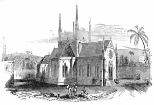 Protestant Gallery: Designed Protestant church on Mount Zion, 1845. Creator: Unknown