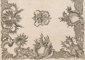 Two Designs for Ceiling Decorations, Plate 2 from Unterschiedliche neu inv