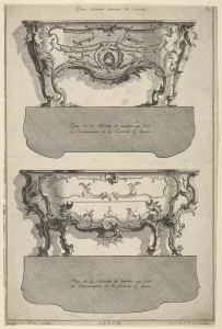 Jean Francois Prints: Designs for Two Commodes, from Livre de differents dessein de Comodes, 1745-56