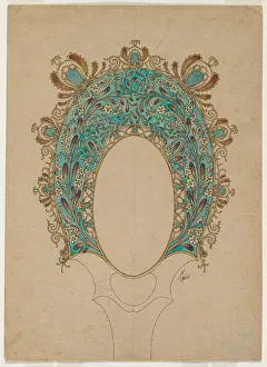 Designs for a Hand Mirror, c. 1900-1902. Creator: Felix Bracquemond (French, 1833-1914)