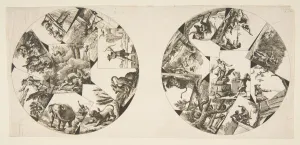 Childrens Book Prints: Designs for Plates Taken from Oudrys Illustrations to La Fontaines Fables, after 1755
