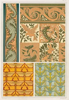 Seahorses Prints: Designs for wallpaper borders and Cermaic Tiles