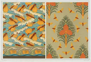 Lanimal Dans La Decoration Prints: Designs for wallpaper Flying Fish and Waves, pub