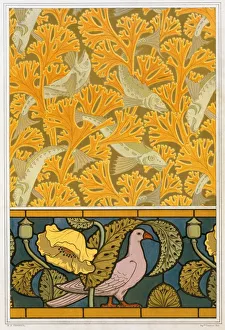 Seaweed Prints: Designs for wallpaper and stained glass