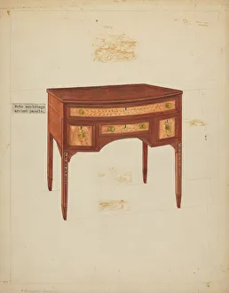 Arthur Johnson Prints: Desk, 1935 / 1942. Creator: Arthur Johnson