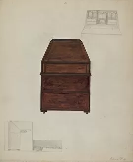 Sketching Gallery: Desk, 1935 / 1942. Creator: Edna C. Rex
