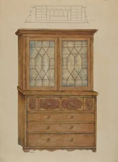 Drawer Prints: Desk, 1935 / 1942. Creator: Henry Meyers