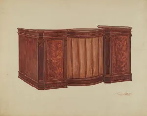 Wenger Frank Prints: Desk, 1936. Creator: Frank Wenger