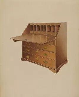 Drawers Gallery: Desk, 1937. Creator: Albert Ryder