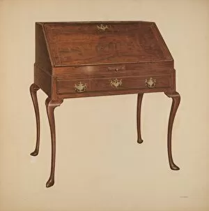 Polished Collection: Desk, 1940. Creator: Harry Eisman