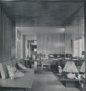 Desk in bedroom-sitting room, 1942