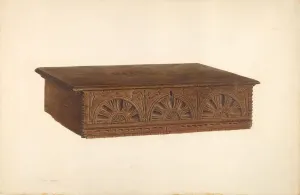 Semicircular Prints: Desk Box, c. 1940. Creator: Henry Granet