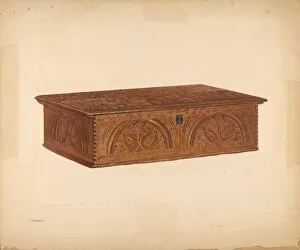 Boxes Collection: Desk Box, c. 1940. Creator: Leo Drozdoff