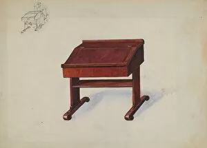 Desk, c. 1936. Creator: Edward L Loper