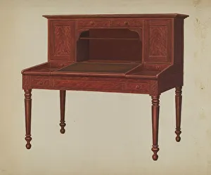 Bureau Prints: Desk, c. 1937. Creator: Frank Wenger