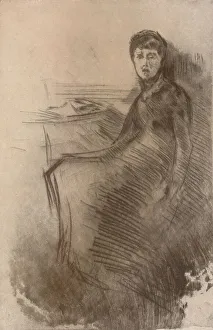 Cautious Prints: The Desk, c1870, (1904). Artist: James Abbott McNeill Whistler