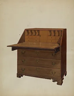 Weiss Fred Prints: Desk, probably 1936. Creator: Fred Weiss