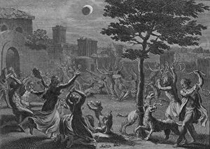 Ceremonies Et Coutumes Religieuses De Tous Les Peuples Du Monde Gallery: Desolation des Peruviens pendant L Eclipse de Lune, 1723. Creator: Bernard Picart