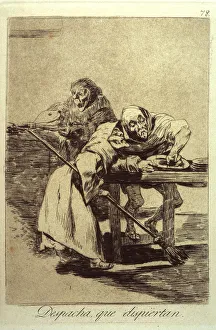 Caprichos Prints: Despacha Que Dispiertan (Be quick)