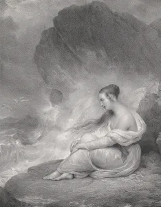 Scheffer Prints: Despair, 1830-58. Creator: Zephirin Felix Jean Marius Belliard