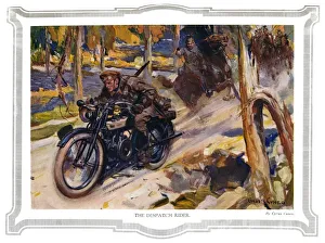 Cuneo Prints: The Despatch Rider, 1916. Artists: Unknown, Cyrus Cuneo