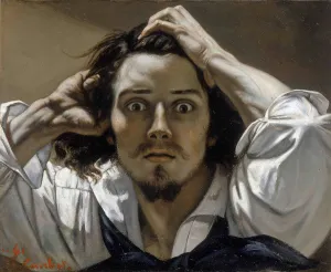 Courbet Prints: The Desperate Man (Self-Portrait). Artist: Courbet, Gustave (1819-1877)
