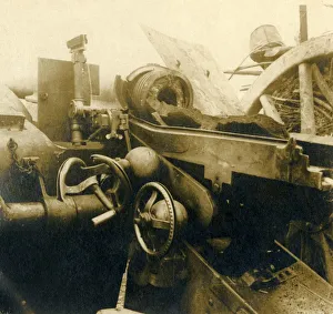 Editions Stl Prints: Destroyed cannon, c1914-c1918