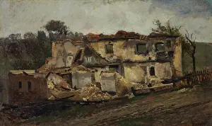Abandoned Prints: Destroyed House, c1851-1857. Creator: Karl Peter Burnitz