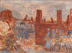 Pierre 1867 1947 Prints: Destroyed village on the Somme, c. 1917