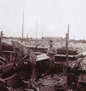 Carency Gallery: Destruction, Carency, northern France, c1914-c1918