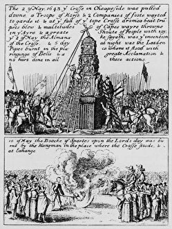 Book Of Sports Gallery: The destruction of Cheapside Cross and the burning of the Book of Sports, May 1643 (1903)