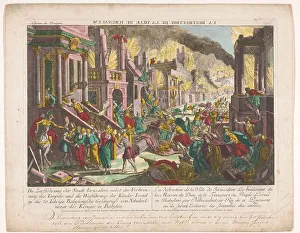 Babylonia Prints: The destruction of the city of Jerusalem, 1755-1779. Creator: Unknown