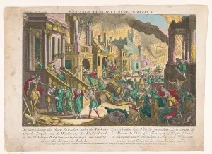 Babylonia Prints: The destruction of the city of Jerusalem, 1755-1779. Creator: Unknown
